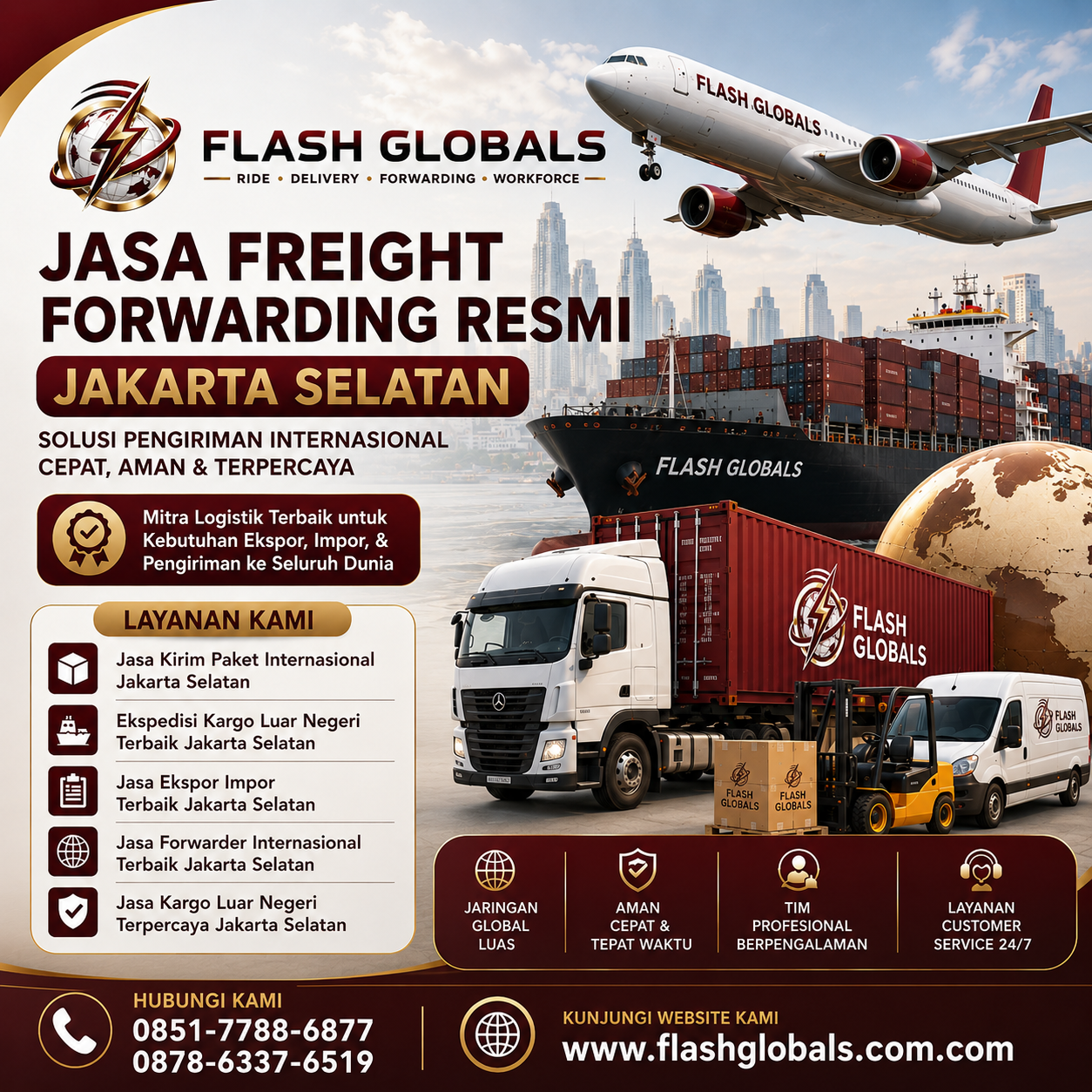 Licensed Freight Forwarding Services in South Jakarta
