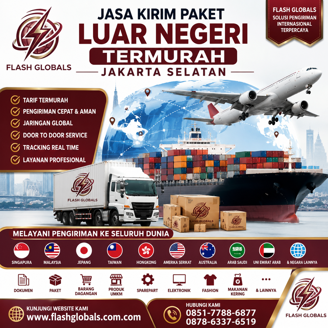 Cheapest Overseas Parcel Delivery Service in South Jakarta