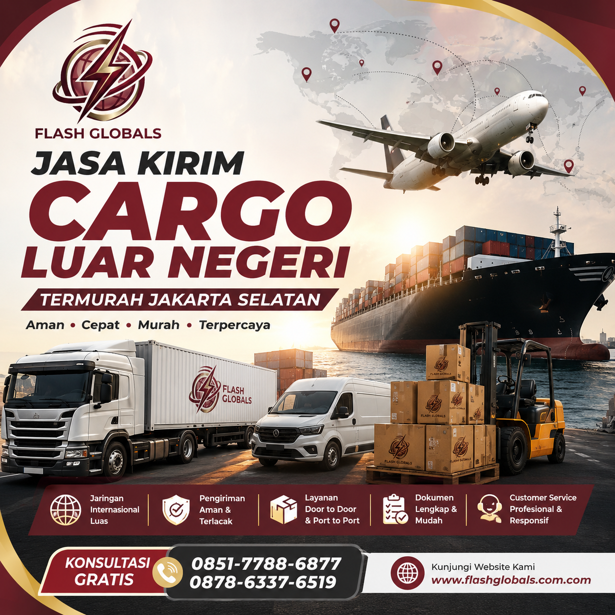 Cheapest Overseas Cargo Shipping Service in South Jakarta